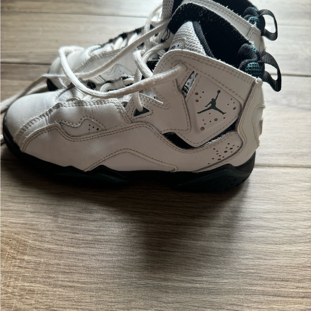 Jordan Kids White and Black Sneakers